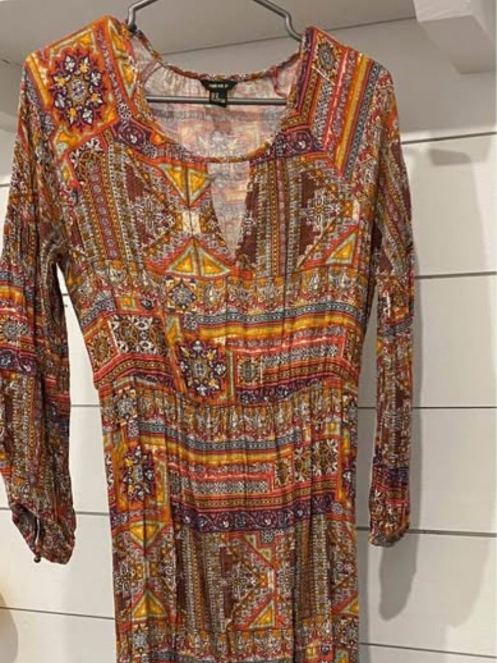 Maxi bohemian colourful Forever 21 dress